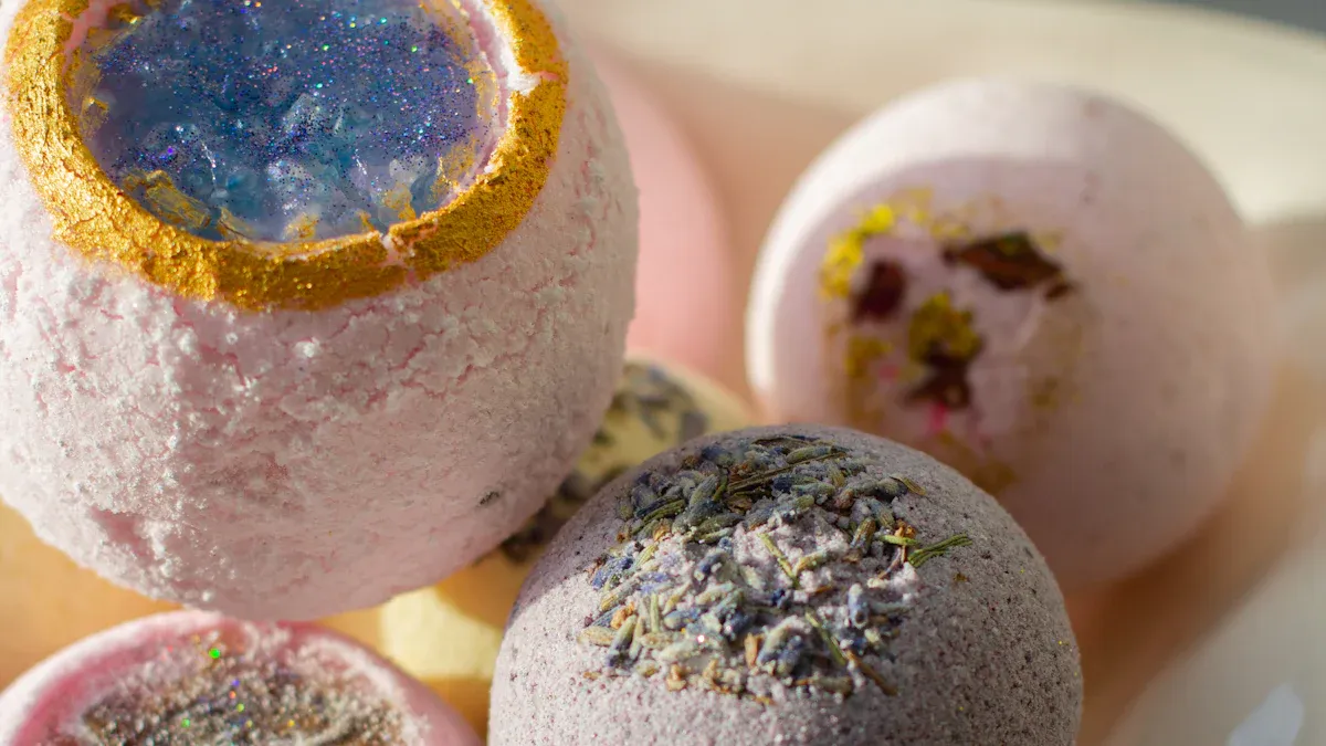 Crystal-Infused Bath Bombs